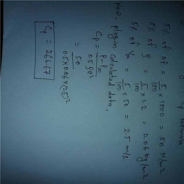 In aircraft design, the pressure coefficient Cp is usually measured during wind tunnel-example-2