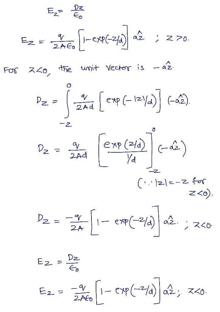 A volume charge distribution in free space is characterized by the density rho v = q-example-2