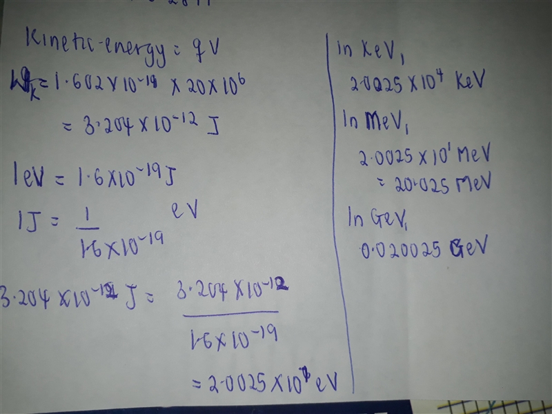 In a typical Van de Graaff linear accelerator, protons are accelerated through a potential-example-1