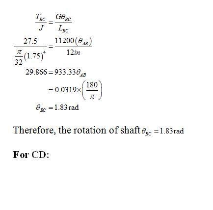 The 1.75in diameter steel uniform shaft has four pulleys attached to it and frictionless-example-3