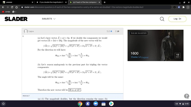 if you double the magnitude of a vector, does it follow that the magnitude of the-example-1