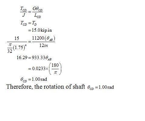 The 1.75in diameter steel uniform shaft has four pulleys attached to it and frictionless-example-4