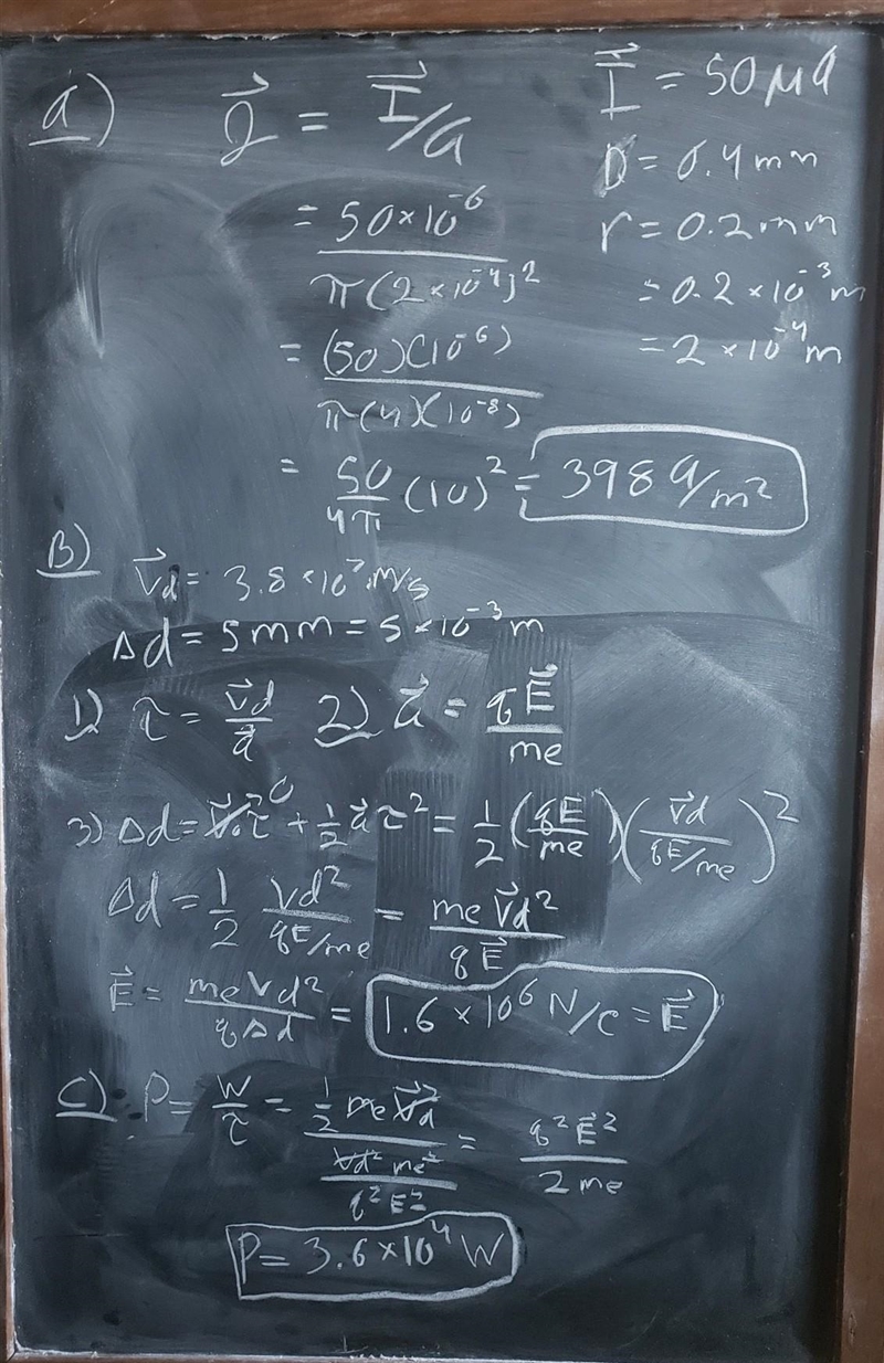 The electron beam inside an old television picture tube is 0.40 mm in diameter and-example-1