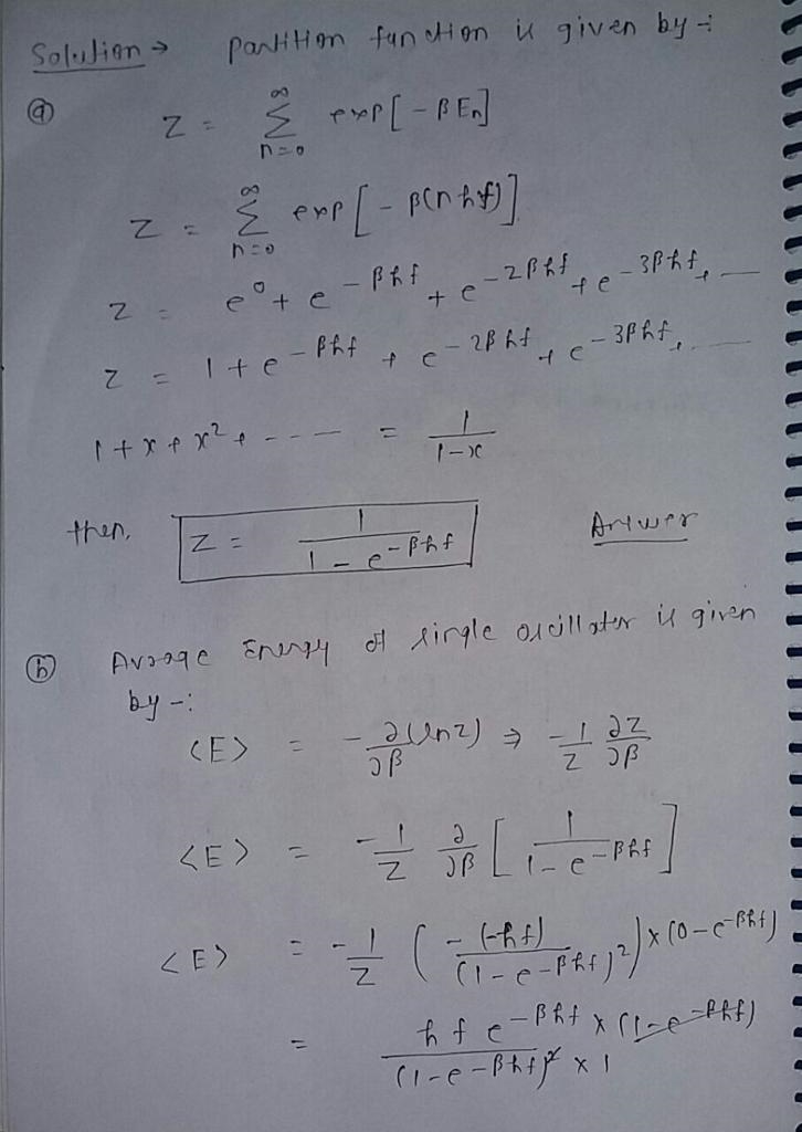 This problem concerns a collection of N identical harmonic oscillators (perhaps an-example-1