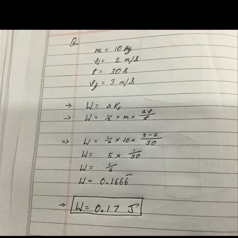 A 10 kg object is travelling at 2.0 m/s. After 30 seconds the object's speed becomes-example-1