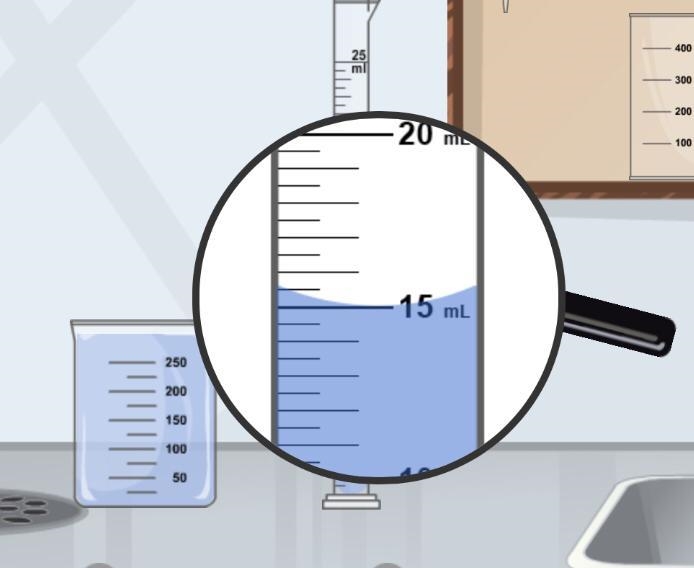 PLEASE ANSWER QUICK (7th grade science measurment of volume) Estimate the water volume-example-1