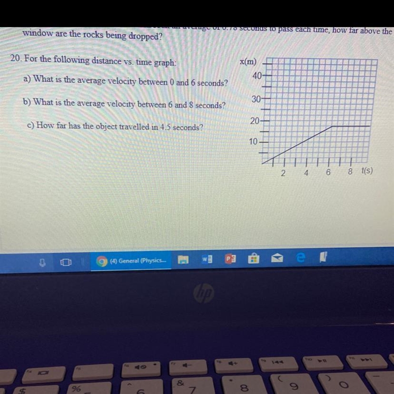 For the following distance vs time graph-example-1