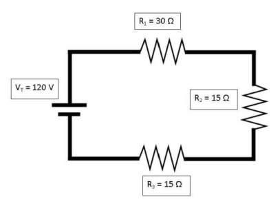 What is the total resistance in the circuit? (include unit in answer - ohms) image-example-1