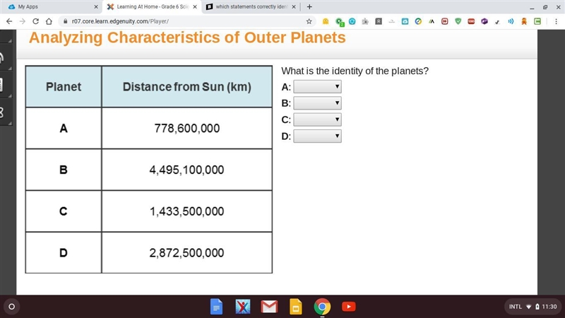 Help me it ask each planet distance from the sun.-example-1