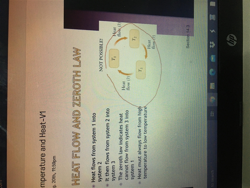 Question : Is it possible for heat to transfer from T3 to T1 and why?-example-1