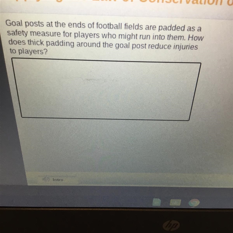 Goal posts at the ends of football fields are padded as a safety measure for players-example-1