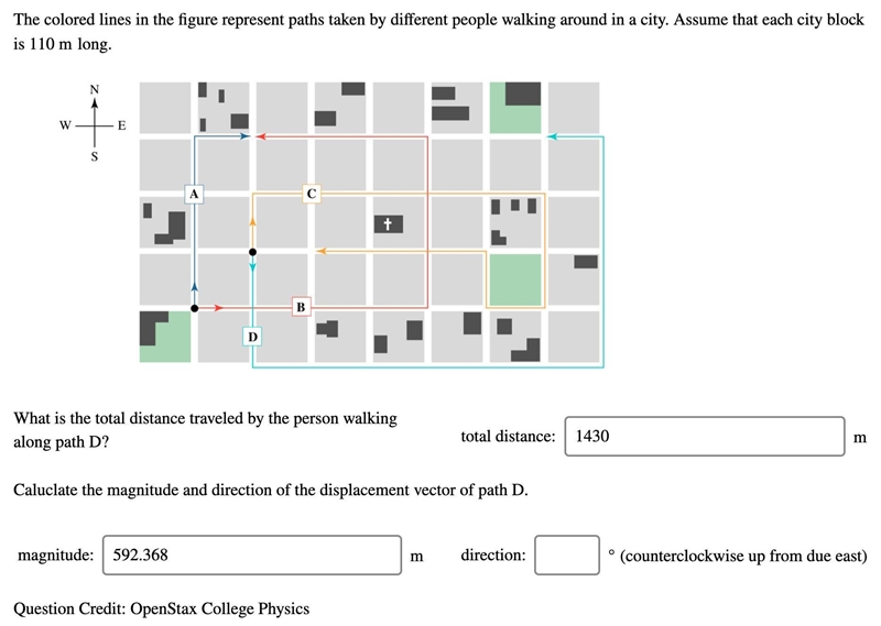 The colored lines in the figure represent paths taken by different people walking-example-1