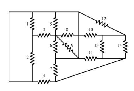 Examine the resistor network. The answers to each of the questions can be either &quot-example-1