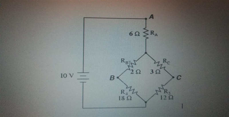 Q.Solve the following circuit find total resistance RT. Also find value of voltage-example-1