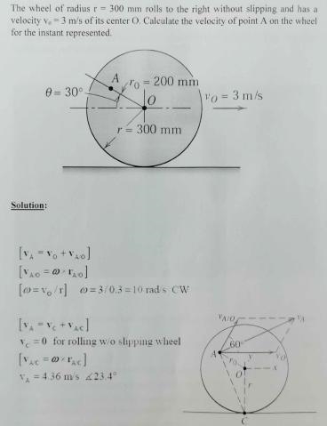 How Va from first equation(5m/s) doesn't equal Va from last equation(4.36m/s)-example-1