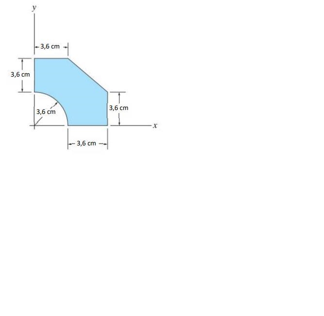 Proposed Exercise - Mass Center of a Composite Body Determine the coordinates (x, y-example-1