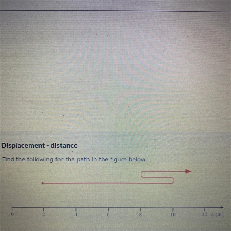 Calculate the total distance traveled (in m)-example-1