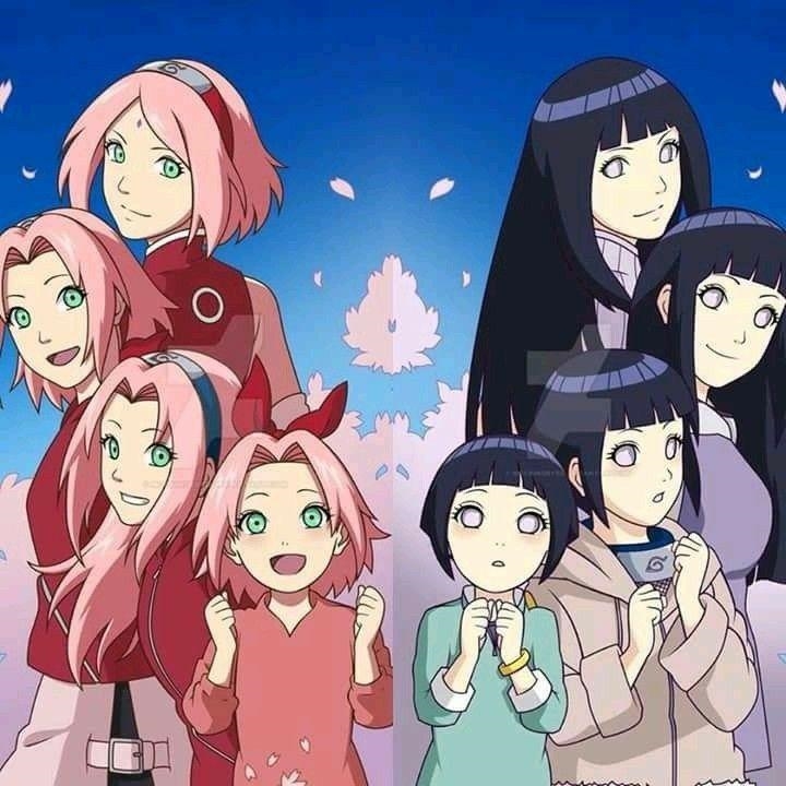 ''The Evolution Of Sakura And Hinata'' Who looks better?! Who do you think has improved-example-1