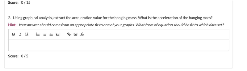 Can someone please explain how to find the acceleration of the hanging mass?-example-2