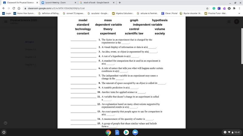 HELP PLEASE WITH PUTTING science DEFINITION IN THE RIGHT PLACE-example-1