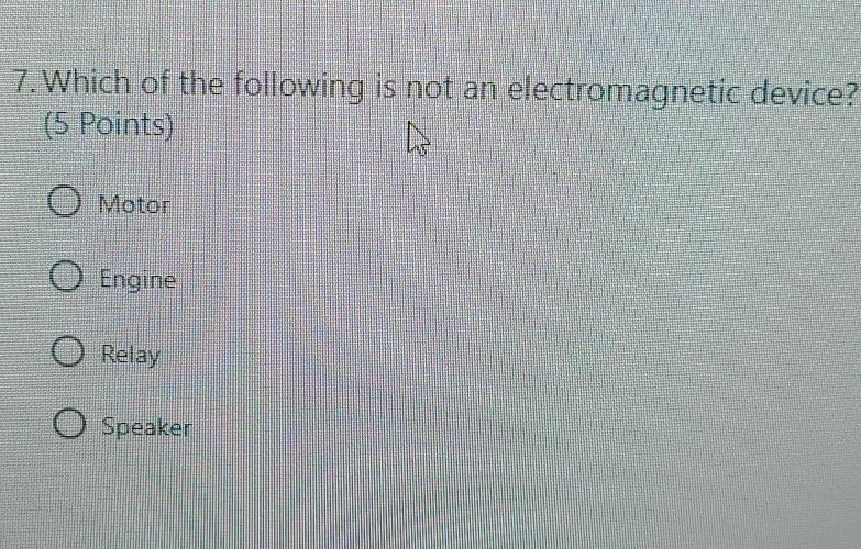 Which of the following is not an electromagnet device​-example-1