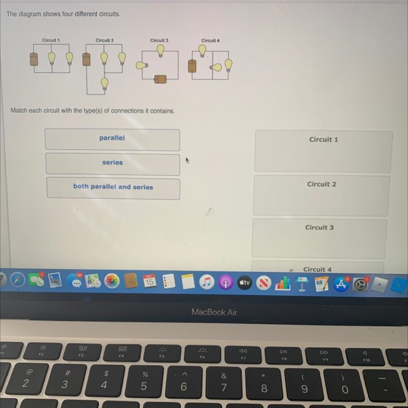 Need help can someone tell what each circuit is-example-1