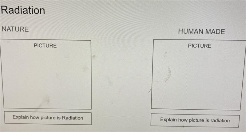 Look at pic.... 2 examples of radiation and how they are radiation-example-1