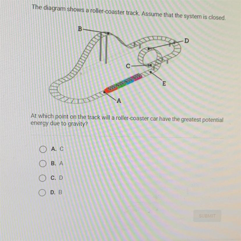 please help! also specify if you are saying the question letter or the letter on the-example-1