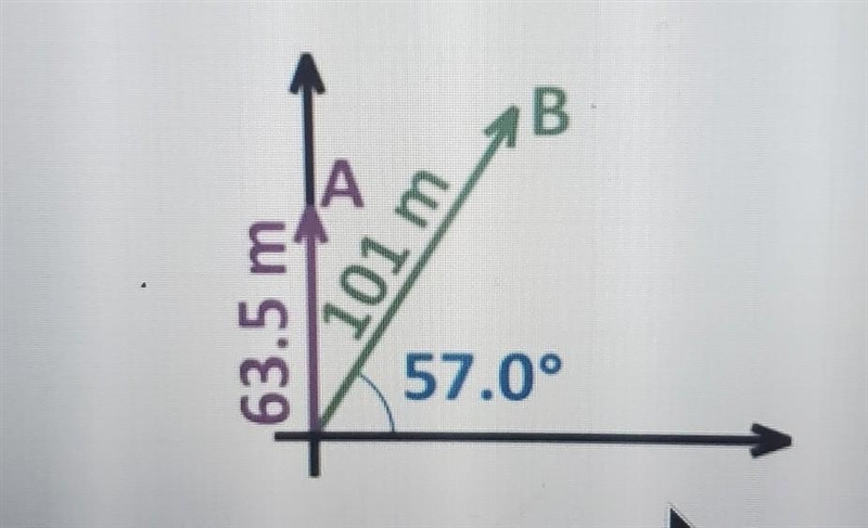 What is the direction of the sum of these two vectors? ​-example-1