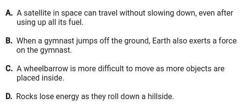 Which of the following is an example of newton second law of motion?-example-1