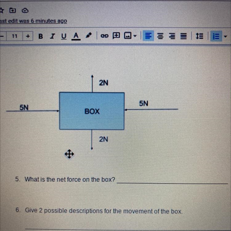 What is the net force on this box?-example-1