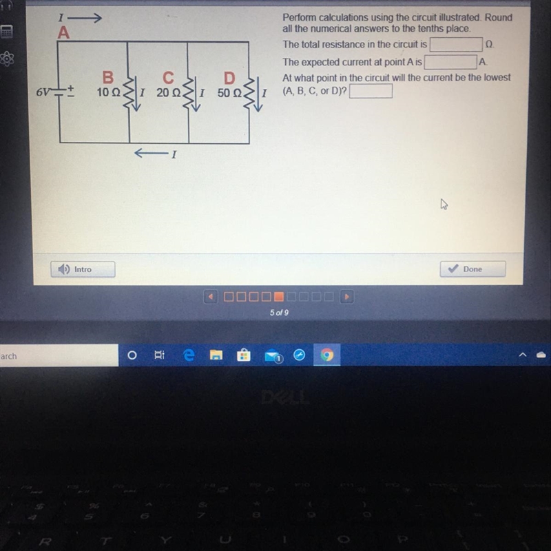 Perform calculations using the circuit illustrated. Round all the numerical answers-example-1