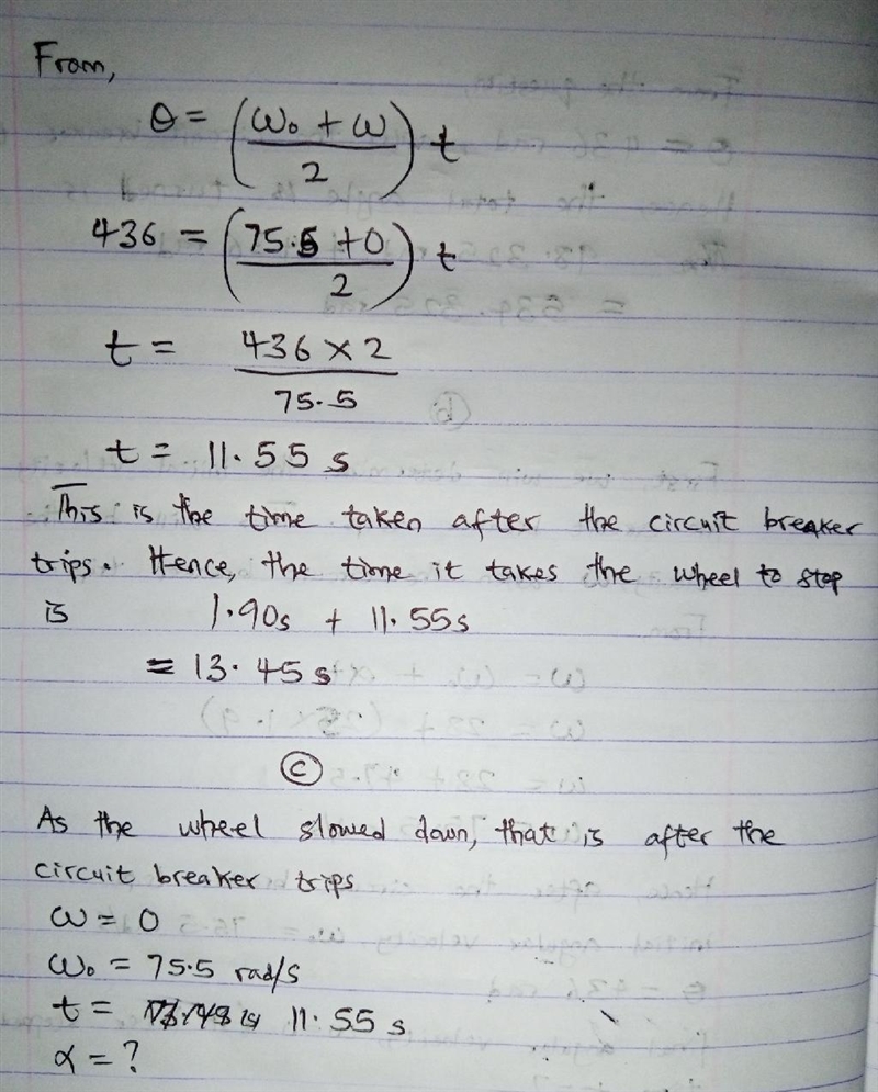 At t=0 a grinding wheel has an angular velocity of 28.0 rad/s. It has a constant angular-example-3