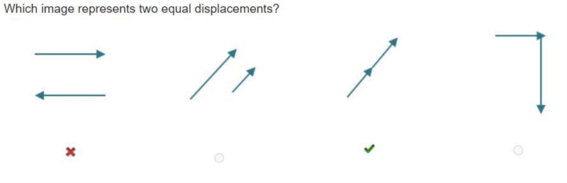 Which image represents two equal displacements?-example-1