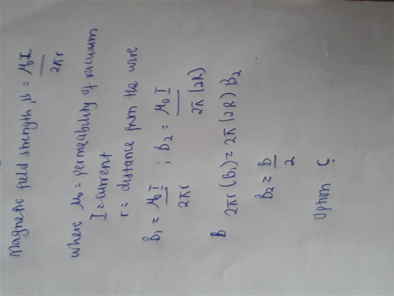 The magnitude of the magnetic field at a certain distance from a long, straight conductor-example-1