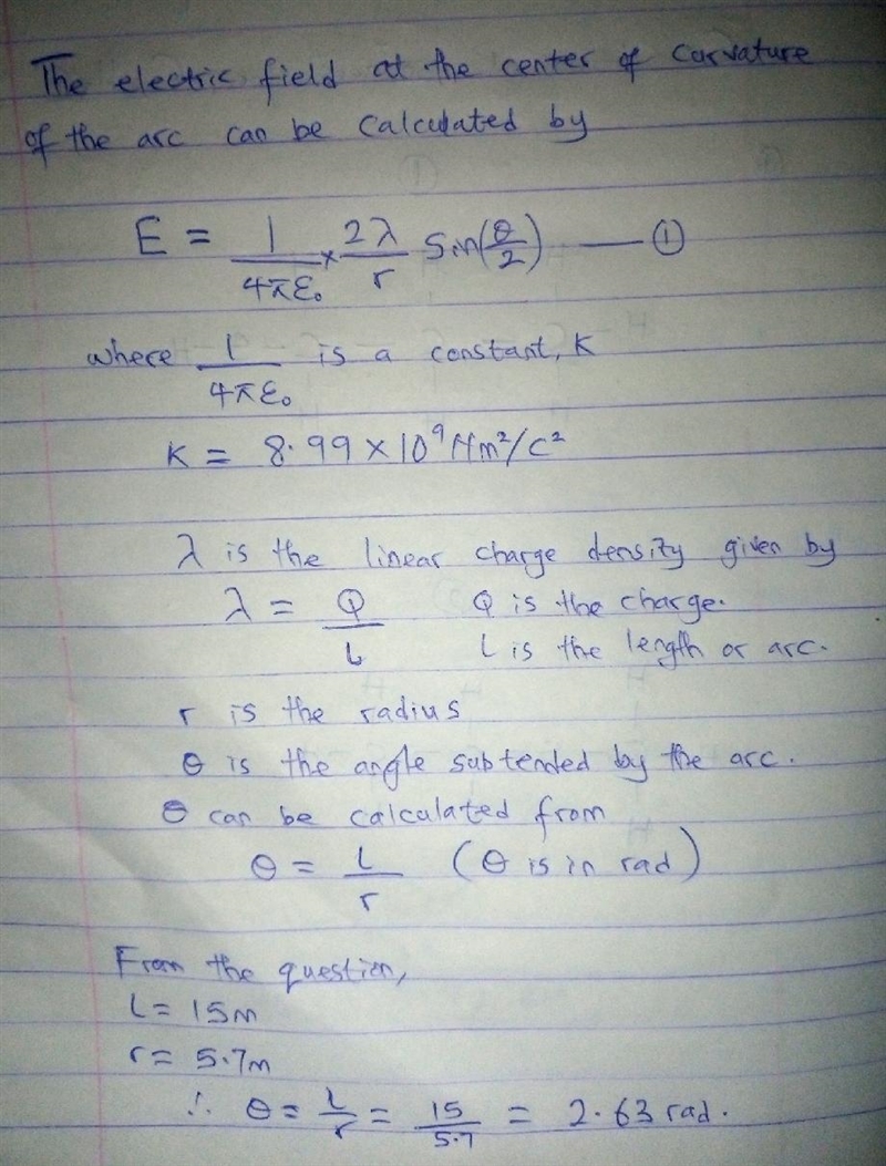 A charge of 19 nC is uniformly distributed along a straight rod of length 15 m that-example-1