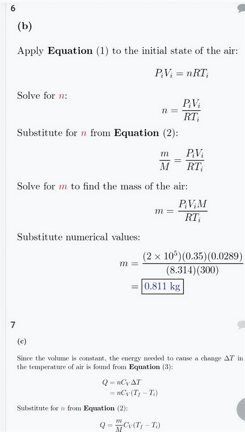 A vertical cylinder with a heavy piston contains air at 300 K. The initial pressure-example-4