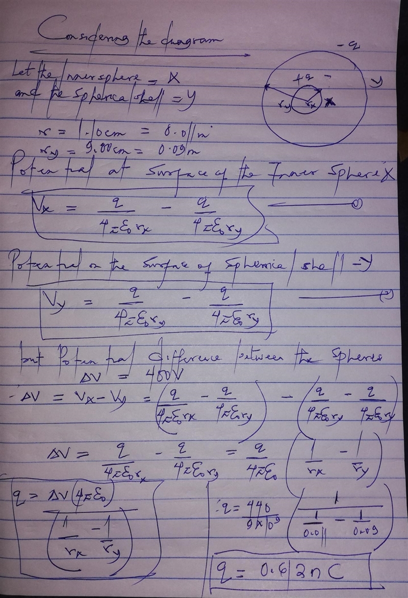 A metal sphere with radius r = 1.10 cm is supported on an insulating stand at the-example-1