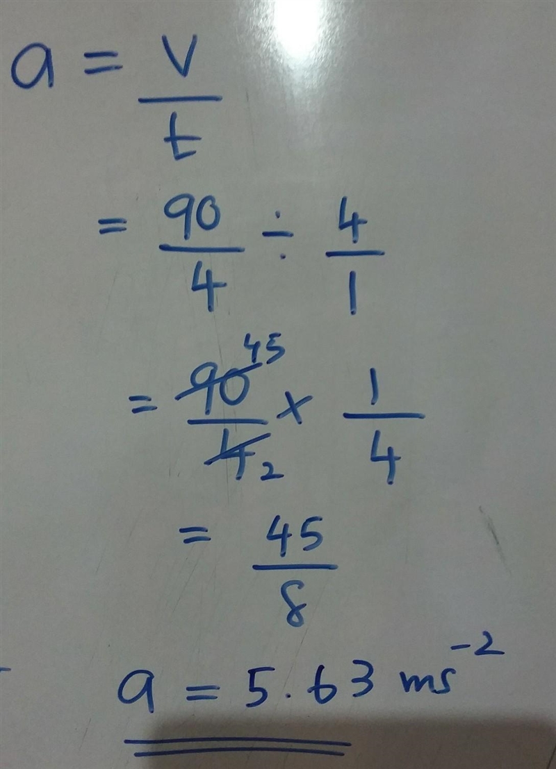 A body of mass 60kg is displaced through 90m in 4 second when force is applied to-example-2