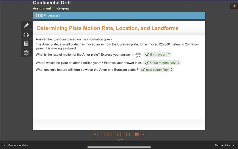 The Amur plate, a small plate, has moved away from the Eurasian plate. It has moved-example-1