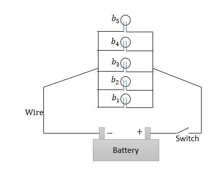 A student is building a model of a parallel circuit consisting of a battery, a switch-example-1