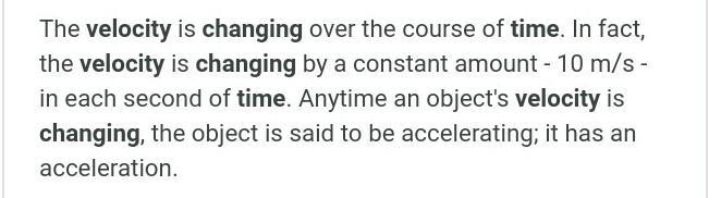 Explain how the velocity of an object changes in respect to time.-example-1