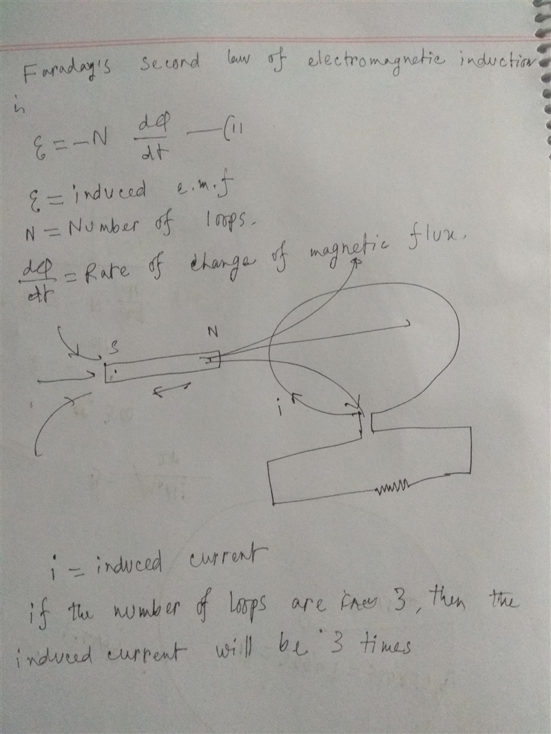 What happens to the induced electric current if the number of loops is increased from-example-1