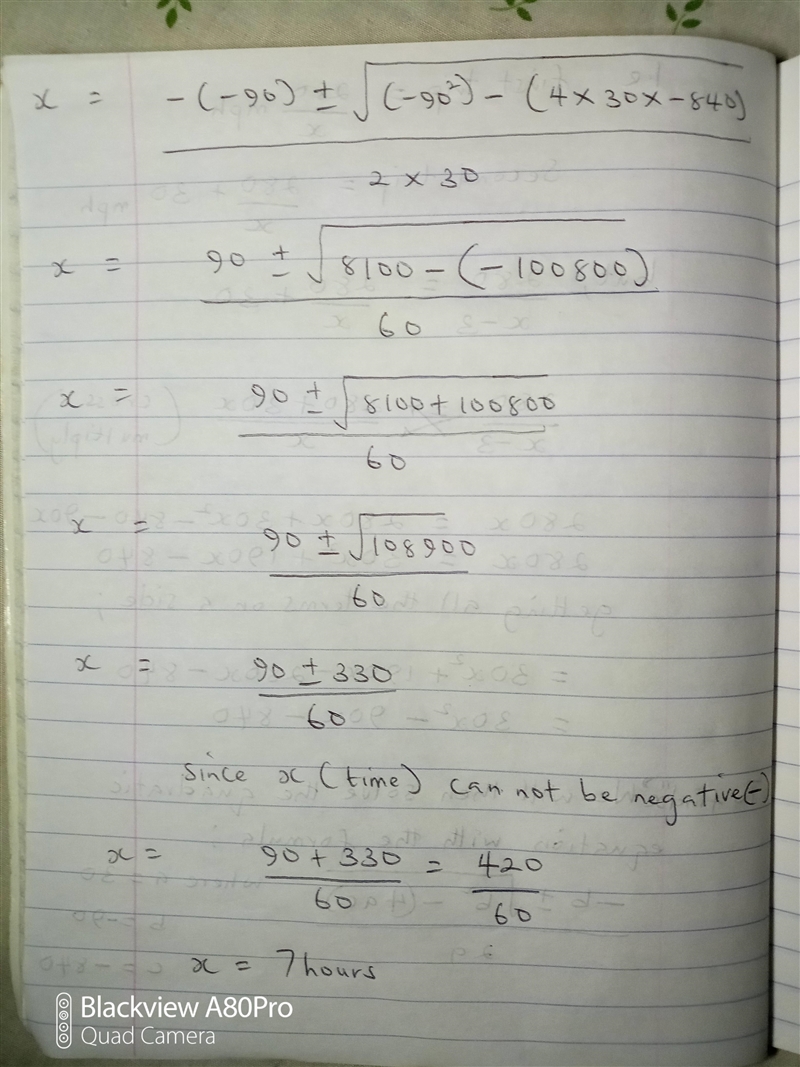 While traveling to and from a certain destination, you realized increasing your speed-example-3