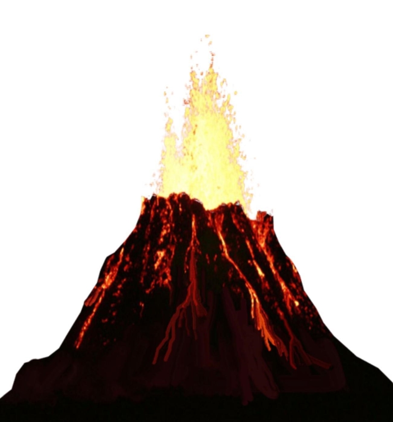 What is a volcano? Mention its major.components .​-example-1