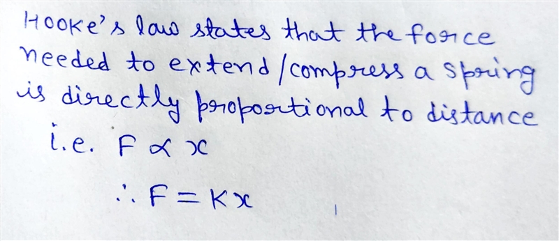 Can someone explain what is force constant k in Hooke’s law F = kx-example-1