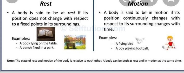 Differentiate between rest and motion.-example-1