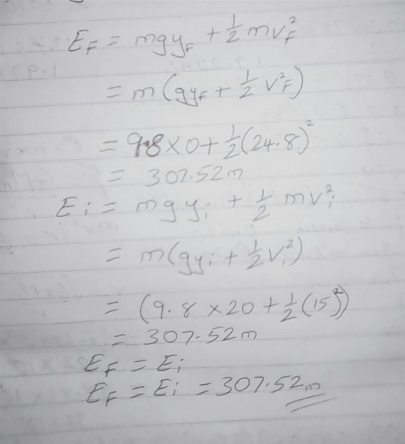 Using energy considerations and assuming negligible air resistance, show that a rock-example-2