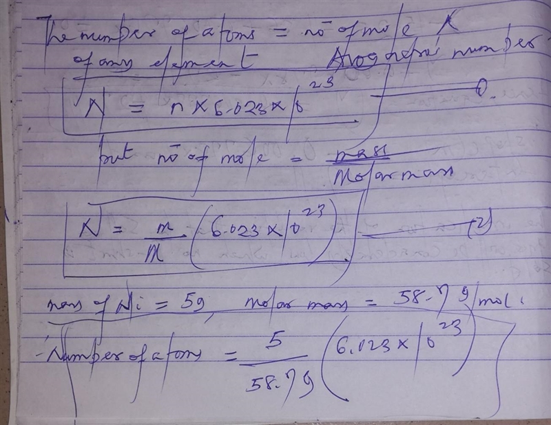 A certain five cent coin contains 5.00 g of nickel. What fraction of the nickel atoms-example-2