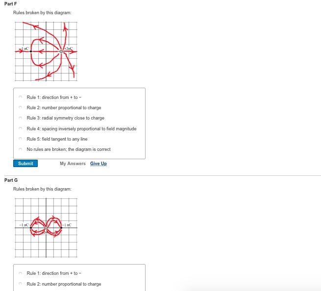 A drawing of electric field lines will immediately reveal (1) the relative magnitude-example-4